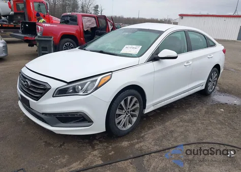 2015 Hyundai Sonata Sport z USA, uszkodzony, nr VIN 5NPE34AF4FH021338